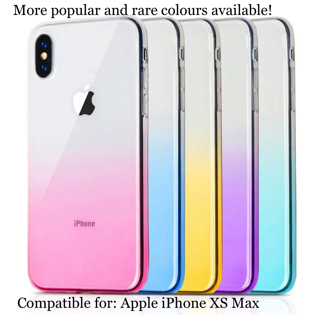 Premium Softshell TPU Colourful Gradient Cases (Extra 1.33mm Thickness)- for Apple iPhone XS Max - Super Savings Technologies Co.,LTD Premium Softshell TPU Colourful Gradient Cases (Extra 1.33mm Thickness)- for Apple iPhone XS Max - Super Savings Technologies Co.,LTD